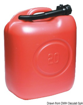 Osculati 18.350.22 - Eltex Heavy-Duty Fuel Jerrycan 10 L – Flexible Pouring Spout Included
