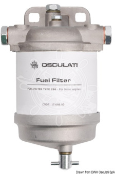 Osculati 17.666.00 - Diesel filter CAV 296 with water drain