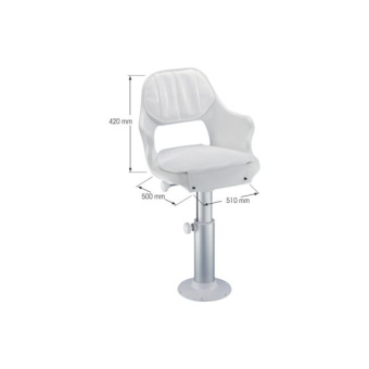 Plastimo 427366 - Complete Seat Captain With Pedestal And Cushions