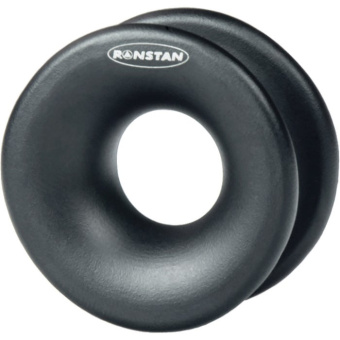 Ronstan RF8090-16 RopeGlide Ring, Black, Alloy, 16mm ID