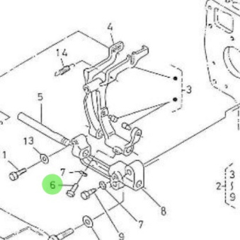 Nanni Diesel 970302035 - Speed Regulator Bolt for Marine Diesel Engines