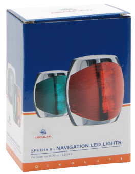 Osculati 11.060.25 - Sphera II Navigation Light Inox Body Bicolor