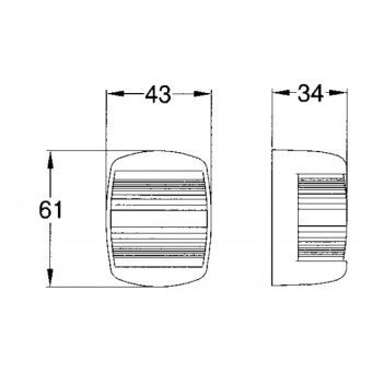 Masthead Navigation Lights Nettuno Series White Masthead Light White Case