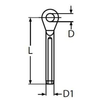 Crimp Eye Terminal A4 Ø5mm
