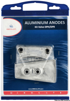 Osculati 43.345.01 - Anode Kit For Volvo Engines DPH Aluminium