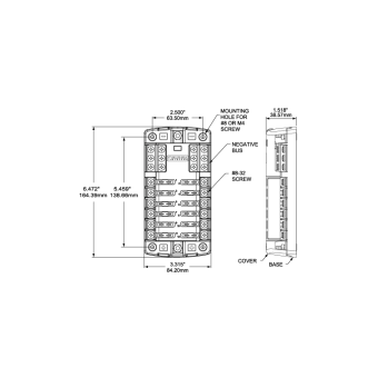 Blue Sea Fuse Block ST Blade ATO/ATC Circuits 6