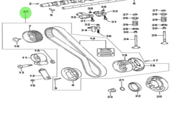 Nanni Diesel 970313173 - Timing Belt for T6 Series Engines