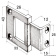 Osculati 38.924.00 - Eccentric Hinges For Long Neck Hatches