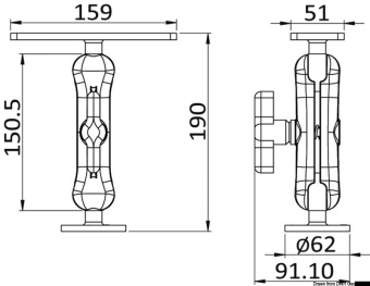 Osculati 29.759.00 - Universal Instrument Holder