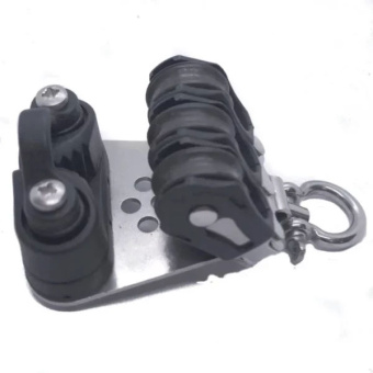 Barton N00930 - Size 0 20mm Plain Bearing Pulley Block Triple Swivel & Cam