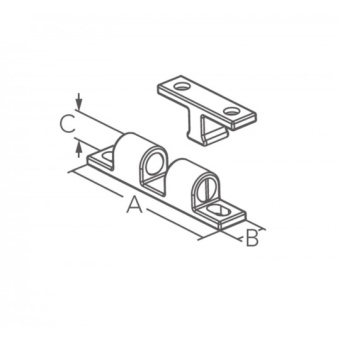 Marine Town Snap-in Latch 51x9x11H mm