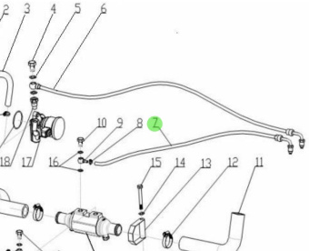 Nanni Diesel 48300382 - Flexible Pipe for Fuel and Oil Cooler Systems
