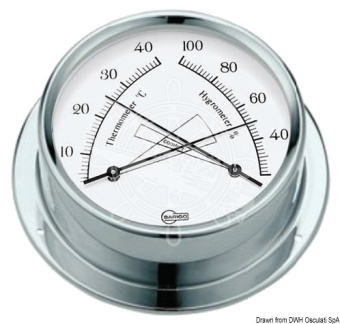 Osculati 28.365.03 - Barigo Regatta White Hygro-Thermometer