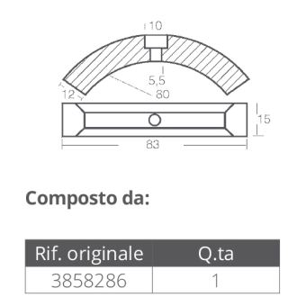 Tecnoseal Aluminium Anodes Kit For Volvo Elica 3 Pale