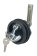 Perko 1086DP1BLK - Hatch Latch, Pressed Metal with Lock Black, Retractable Bolt