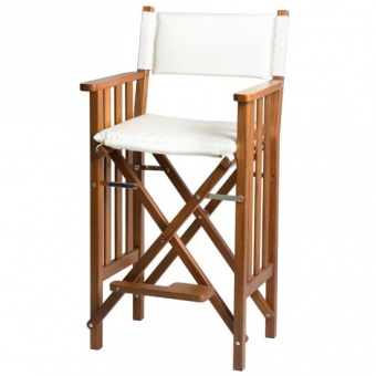 High Teak Folding Director's Chair Wit Deluxe II