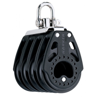 Harken HK2677 Quad Carbo Air Block 75 mm for Rope 14 mm