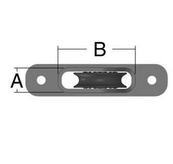 Harken 1208 - 40mm Protexit Double Sheave Exit Block