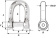 Wichard Self-Locking Allen Head Pin D Shackle - Dia 12 mm