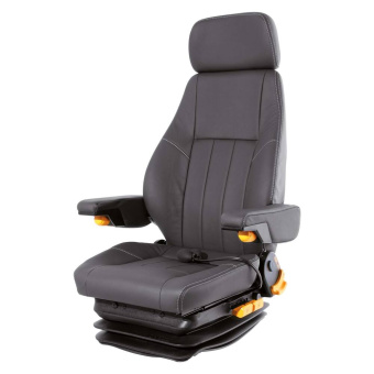 Helmsman's Seat Lehar XL Leather Black Without Base