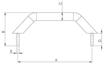 Hollex Handle AISI 316 355 mm