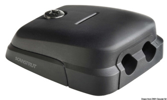 Osculati 14.176.01 - SCANSTRUT Horizontal Stuffing Box Black Plastic 2-5/6mm
