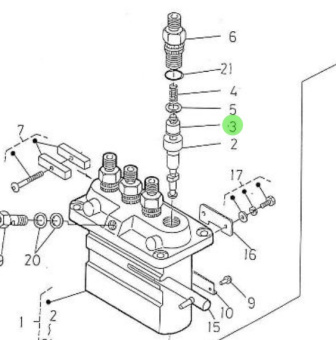Nanni Diesel 970307370 - Fuel Delivery Valve for Injection Feed Pumps