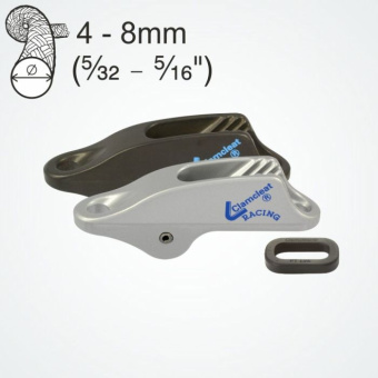 Clamcleat CL253 Trapeze & Vang Cleats for 4–8 mm Rope, with PTLINK