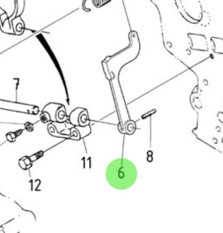 Nanni Diesel 970314157 - Governor Fork Lever for N2.14 and N3.21 Engines