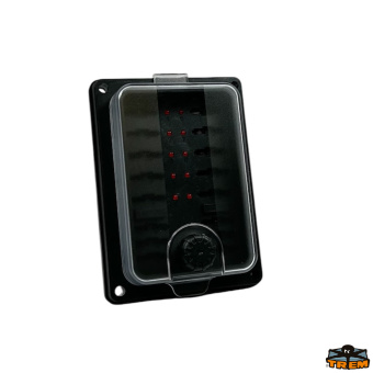 Trem L0612190 - Modular Fuse Holder Box 10 Outlets Dimensions 125x90 mm