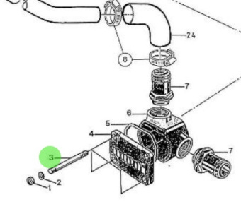Nanni Diesel 970304053 - Gearbox Stud for HE Series Engines