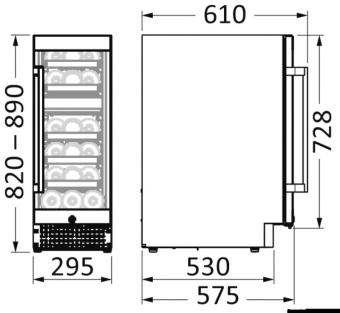 Osculati 50.920.18 - Compressor Wine Cooler, Bi-Zone