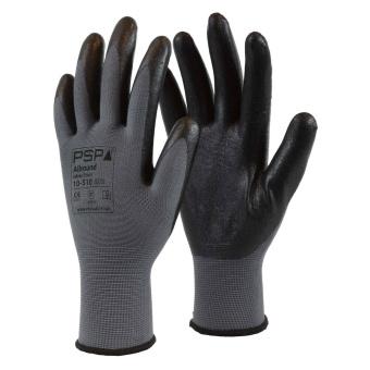 PSP Glove 10-510 Allround Nitrile Foam Black Work Gloves