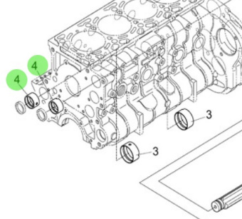 Nanni Diesel 970314861 - Camshaft Bearing for N4 Series Engines