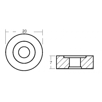 E. Polipodio Aluminium Ring For 2,5/8 HP Engine