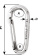 Wichard 2337 - Symmetric Carabiner Without Eye SS 12 mm