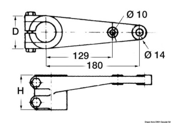 Osculati 45.029.01 - Rudder Coupling Rod 30 mm