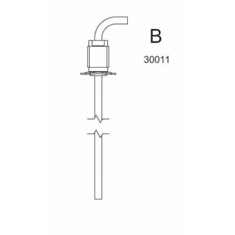Wallas 30011 - Tank Connection Including Riser Pipe 668 mm