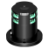 Lopolight 201-015ST-PRO-I-EX - Navigation Light 2NM 360° Green, Double, Black, EX Zone 1&2, Ice-Class