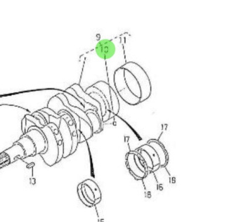 Nanni Diesel 970490909 - Crankshaft Pin Plug for HE Series Engines