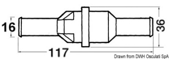 Osculati 20.250.00 - Ecologic Device To Be Fitted Along Rhe Fuel Vent Piping System