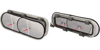 Waterline Design 1335 - Darkening With Ventilation For Porthole - Large 300x700 mm