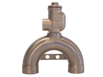 Stainless Steel 316 Combination Air Vent with Integrated 1/2" Brass Non-Return Valve