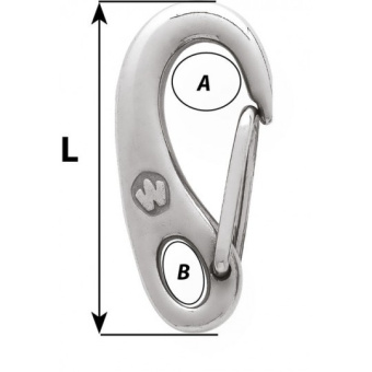 Wichard Carabiner Stainless Steel 75 mm