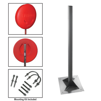 Lalizas 71286 - Deck Pole Base For Lifebuoy Ring Case