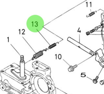 Nanni Diesel 970307384 - Governor Spring for Speed Regulator