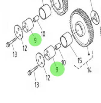 Nanni Diesel 970310836 - Shaft for Camshaft Assembly on TDI and N4 Engines