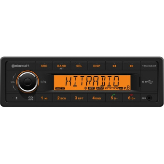 VDO 2910000080900 - Continental 24V Radio-CD RDS USB MP3 WMA Bluetooth Orange Backlight