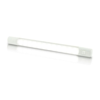 Hella Marine 2JA 958 123-401 - LED Surface Strip Lamps With Switch 24V DC, White LEDs With Sealed Switch