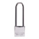 Master Lock Long Shackle Nickel-plated Solid Brass Body Padlock 30x51mm 